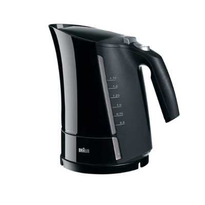 Braun Kettle WK500BK Multiquick 5 Standard 3000 W 1.7 L Plastic 360 rotational base Black