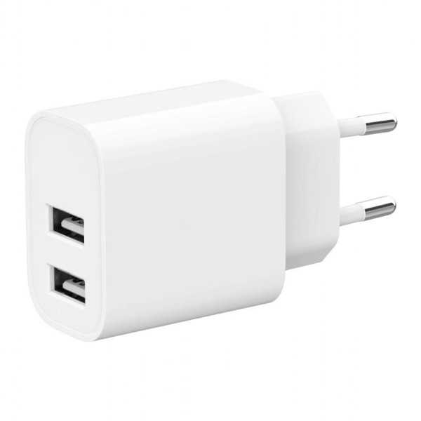 CHARGER USB UNIVERSAL WHITE/2P TA-UC-2A12-01 GEMBIRD