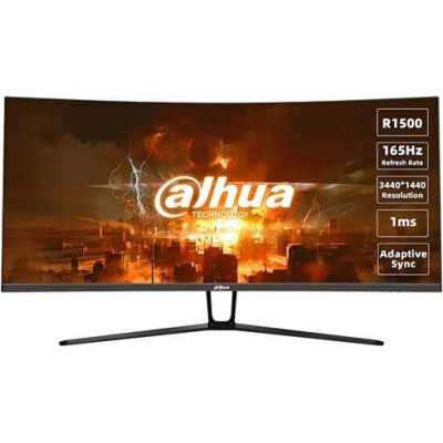 LCD Monitor|DAHUA|DHI-LM34-E330C|34"|Gaming/Curved/21 : 9|Panel VA|3440x1440|21:9|165Hz|1 ms|Tilt|Colour Black|LM34-E330C