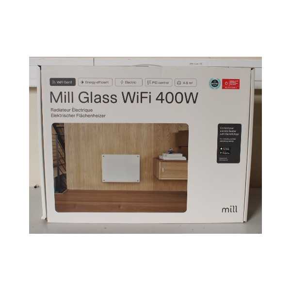 SALE OUT. Mill Heater | GL400WIFI3 WiFi Gen3 | Panel Heater | 400 W | Suitable for rooms up to 4-6 m | White | DAMAGED PACKAGING