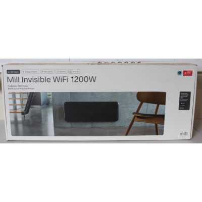 SALE OUT. Mill PA1200WIFI3B WiFi Gen3 Panel Heater, Steel Front, Aluminium, Power 1200 W, Room size 14-18 m2, Black, UNPACKED, U