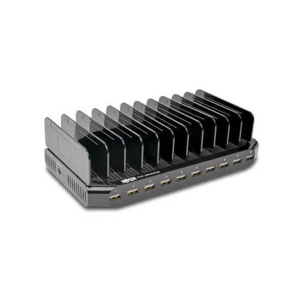 Tripp Lite | 10 Port USB Charging Station with Adjustable Storage | U280-010-ST-CEE | 96 W