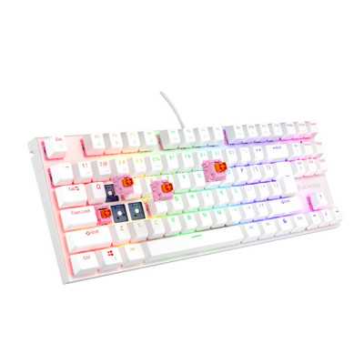 THOR 303 | Mechanical Gaming Keyboard | Wired | US | White | USB Type-A | Outemu Peach Silent