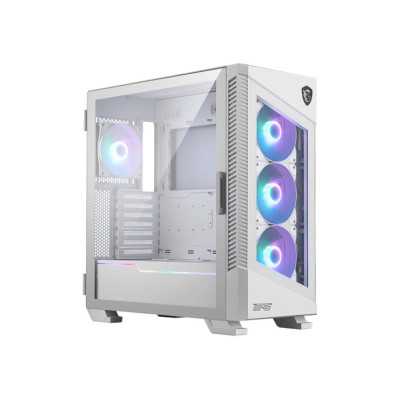 Case|MSI|MPG VELOX 100R WHITE|MidiTower|Case product features Transparent panel|Not included|Colour White|MPGVELOX100RWHITE