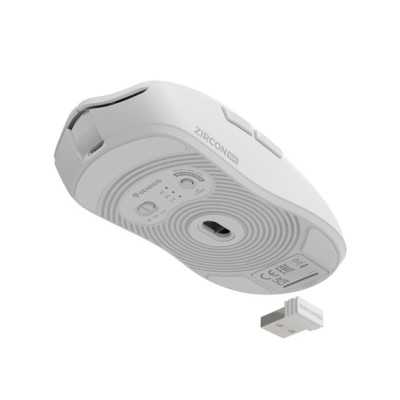 Zircon 500 | Wireless/Wired | Gaming Mouse | 2.4 GHz, Bluetooth, USB | White