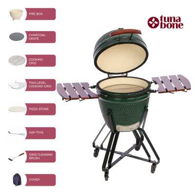 TunaBone | Kamado classic 21" grill | Size M | Green