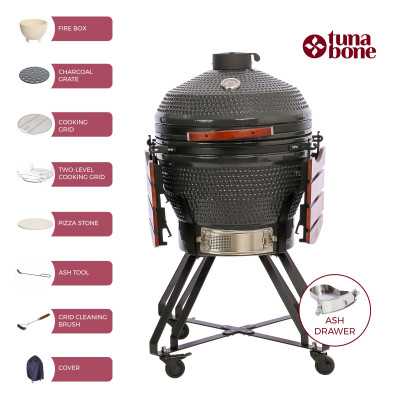 TunaBone | Kamado Pro 24" grill | Size L | Dark grey