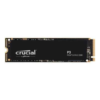 Crucial | SSD | P3 Plus | 500 GB | SSD form factor M.2 2280 | SSD interface PCIe NVMe Gen 3 | Read speed 3500 MB/s | Write speed