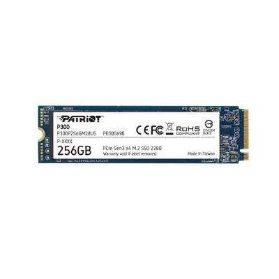 SSD|PATRIOT|P300|256GB|M.2|PCIE|NVMe|3D NAND|Write speed 1100 MBytes/sec|Read speed 1700 MBytes/sec|3.8mm|TBW 120 TB|P300P256GM2