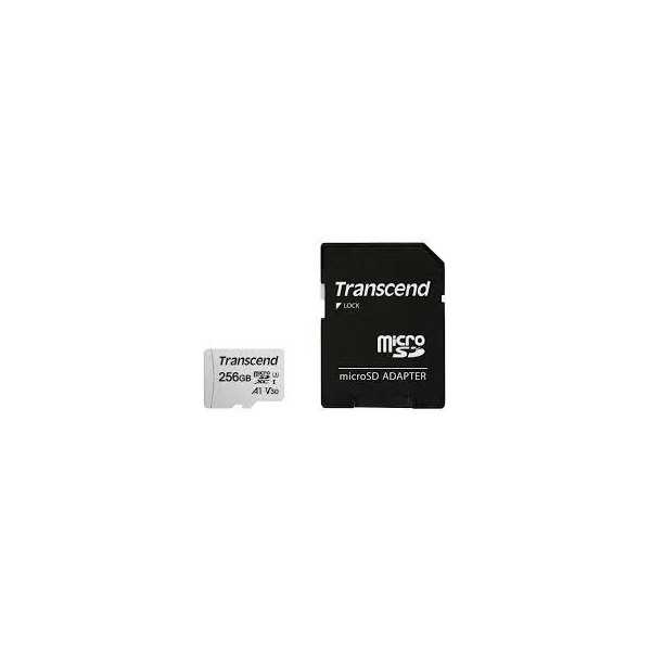 MEMORY MICRO SDXC 256GB W/ADAP/C10 TS256GUSD300S-A TRANSCEND