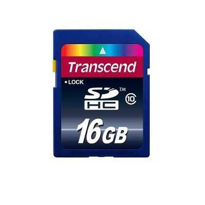 MEMORY SDHC 16GB/CLASS10 TS16GSDHC10 TRANSCEND