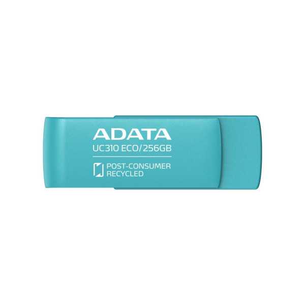 ATMINTIES DISKO BLYSTĖ USB3.2 256G/GREEN UC310E-256G-RGN ADATA