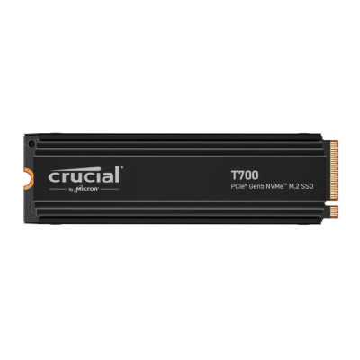 SSD|CRUCIAL|T700|2TB|M.2|PCIe Gen5|NVMe|TLC|Write speed 11800 MBytes/sec|Read speed 12400 MBytes/sec|TBW 1200 TB|CT2000T700SSD5