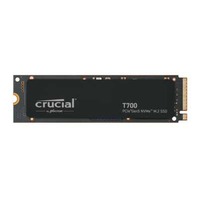 SSD|CRUCIAL|T700|2TB|M.2|PCIe Gen5|NVMe|TLC|Write speed 11800 MBytes/sec|Read speed 12400 MBytes/sec|TBW 1200 TB|CT2000T700SSD3