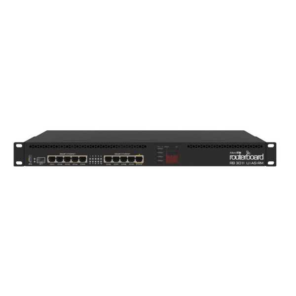 NET ROUTER 1000M 10PORT/1SFP RB3011UIAS-RM MIKROTIK