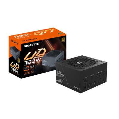 Power Supply|GIGABYTE|750 Watts|Efficiency 80 PLUS GOLD|PFC Active|MTBF 100000 hours|GP-UD750GMPG5