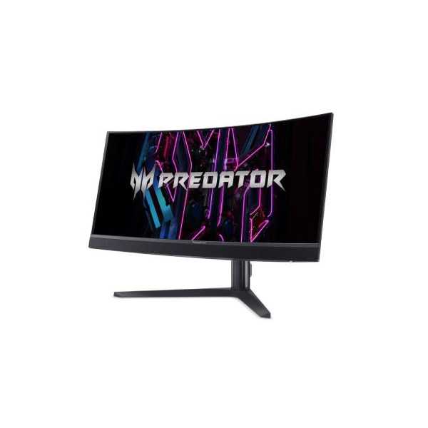 LCD monitorius|ACER|Predator X34Vbmiiphuzx|34"|Gaming/Curved/21 : 9|Skylelis OLED|3440x1440|21:9|0,1 ms|Garsiakalbiai|Pasukamas|