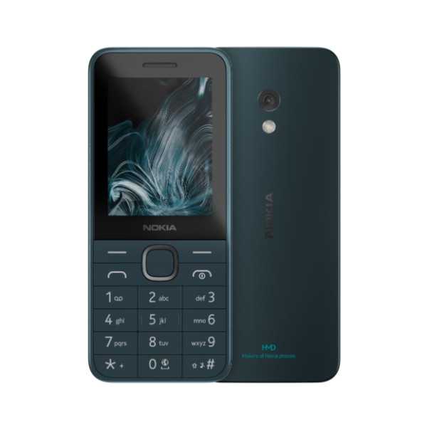 Nokia | 225 4G (2024) | Tamsiai mėlyna | 2,4 colio | 128 MB | 64 MB | Dvi SIM | Bluetooth | 5.0 | USB versija USB Type-C | Pagri