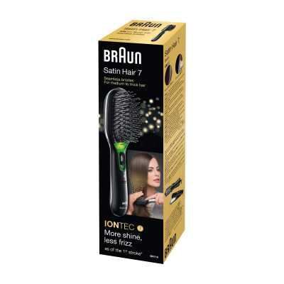 Plaukų šepetys | Braun | BR710 | Warranty 24 mėn. | Jonų kondicionavimas | Black/Green