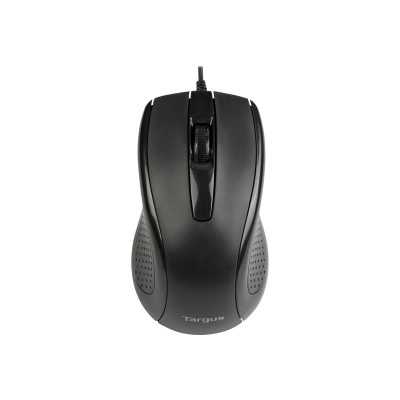 Targus Full-Size Optical Antimicrobial Wired Mouse | Mouse | Full-Size Optical Antimicrobial | Wired | Black