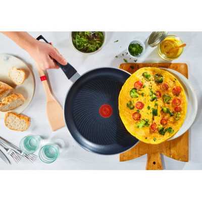 TEFAL Start&Cook Pan | C2720453 | Frying | Diameter 24 cm | Suitable for induction hob | Fixed handle | Black