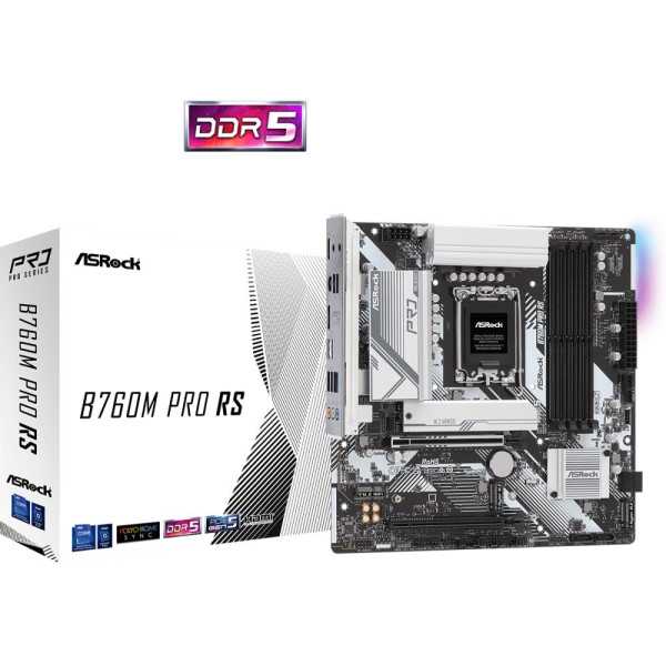 Pagrindinė plokštė|ASROCK| Intel B760 Express|LGA1700|Micro-ATX|Atmintis DDR5|Atminties lizdai 4|1xPCI-Express 3.0 16x|1xPCI-Exp