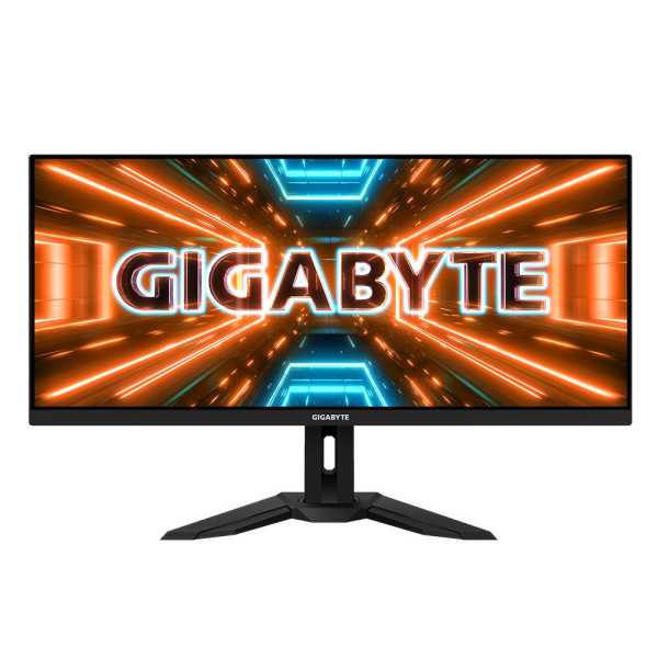 LCD monitorius|GIGABYTE|M34WQ-EK|34"|Gaming/21 : 9|Skydas IPS|3440x1440|21:9|144Hz|Matinis|1 ms|Garsiakalbiai|Pasukamas|Reguliuo