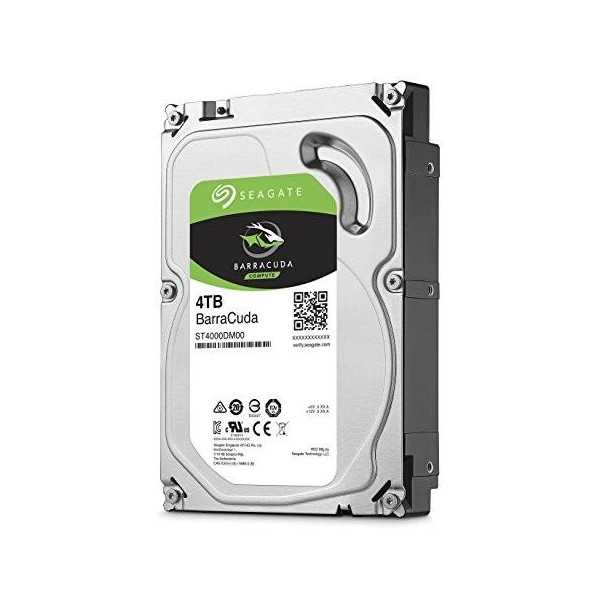 HDD | SEAGATE | Barracuda | 4 TB | SATA 3,0 | 256 MB | 5400 aps./min. | Diskai / galvutės 2/4 | 3,5 colio | ST4000DM004