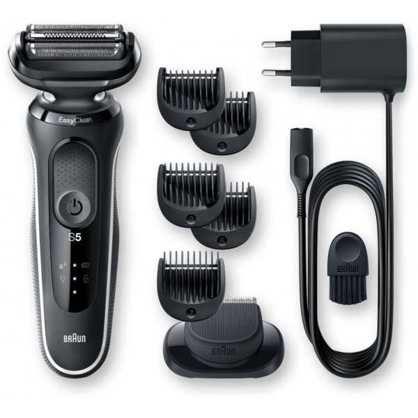 Braun | Shaver | 51-W1500s | Operating time (max) 50 min | Wet & Dry | Black/White