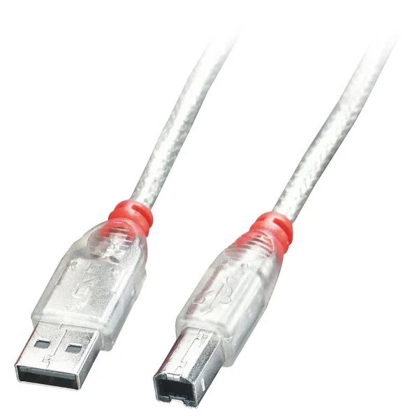 KABELIS USB2 AB 0.2M/SKAIDRUMAS 41750 LINDY