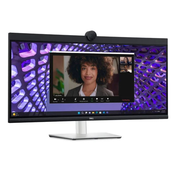 LCD monitorius|DELL|P3424WEB|34"|Curved/21 : 9|Skydas IPS|3440x1440|21:9|60Hz|5 ms|Garsiakalbiai|Kamera 4MP|Pasukamas|Reguliuoja