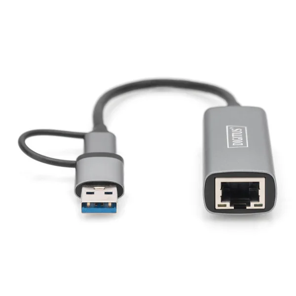 DN-3028 | USB3.0/USB C 3.1–2.5G Ethernet adapteris