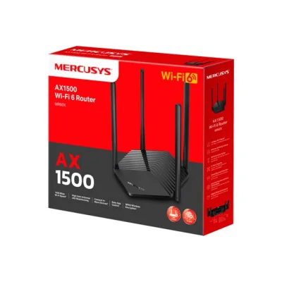 AX1500 WiFi 6 Router | MR60X | 802.11ax | 1201+300 Mbit/s | 10/100/1000 Mbit/s | Ethernet LAN (RJ-45) ports 2 | Mesh Support No 