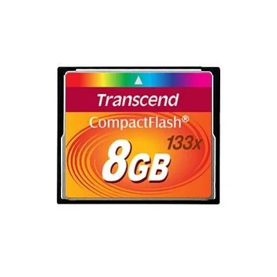 MEMORY COMPACT FLASH 8GB/133X TS8GCF133 TRANSCEND