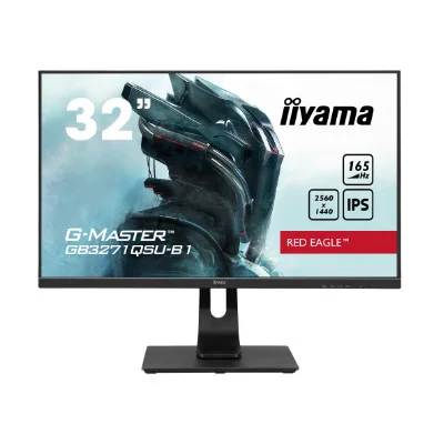 Iiyama G-MASTER Red Eagle GB3271QSU-B1 - LED monitor - 32" (31.5" viewable) - 2560 x 1440 WQHD @ 165 Hz - IPS - 400 cd / m - 120