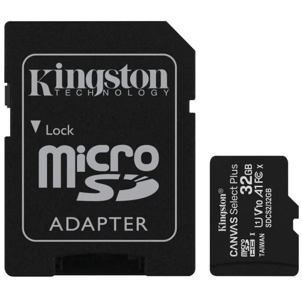 MEMORY MICRO SDHC 32GB UHS-I/W/ADAPTERIS SDCS2/32GB KINGSTON