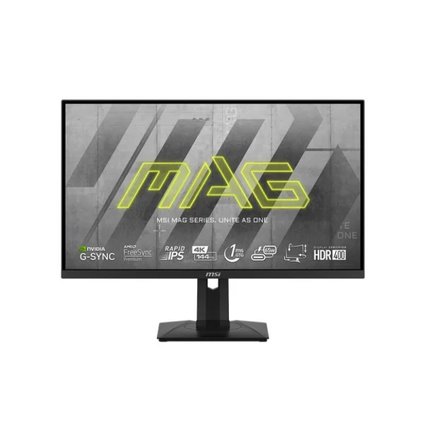 LCD monitorius| MSI |MAG 274UPF|27"|4K|Skydas IPS|3840x2160|16:9|144Hz|Matinis|1 ms|Pasisukamas|Šeismas|Reguliuojamas aukštis|Pa