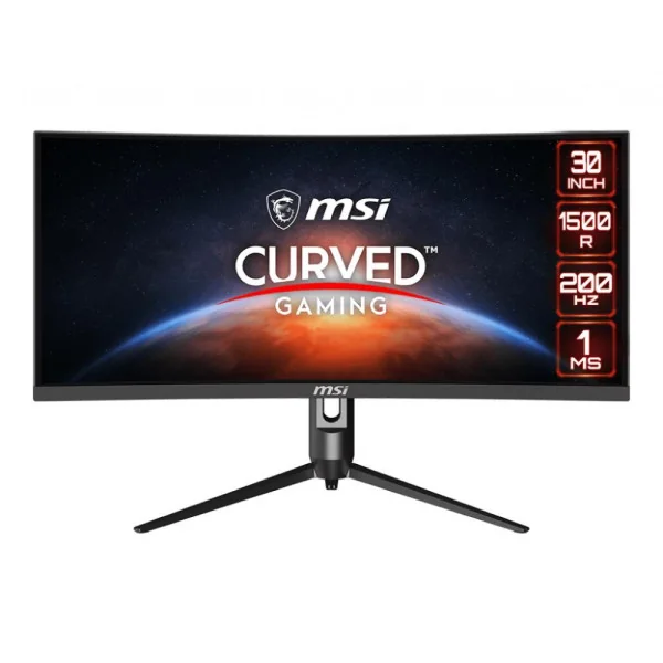 LCD monitorius| MSI |Optix MAG301CR2|29,5"|Gaming/Curved/21 : 9|Skydelis VA|2560x1080|21:9|200Hz|Matinis|1 ms|Pasukamas|Pivot|Au