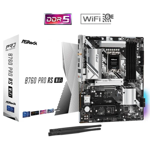 Pagrindinė plokštė|ASROCK| Intel B760 Express|LGA1700|ATX|Atmintis DDR5|Atminties lizdai 4|1xPCI-Express 3.0 1x|1xPCI-Express 3.