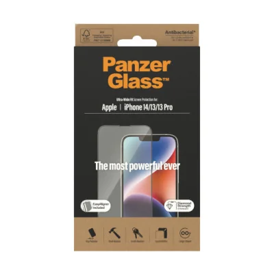 PanzerGlass | Screen protector | Apple | iPhone 14/13/13 Pro | Tempered Glass | Transparent | Fingerprint resistant Diamond stre