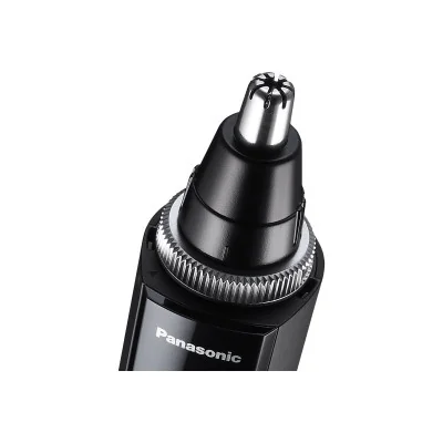 Panasonic ERGN300K503 Wet/Dry Nose & Ear Hair Trimmer with Vortex Cleaning System, Grey