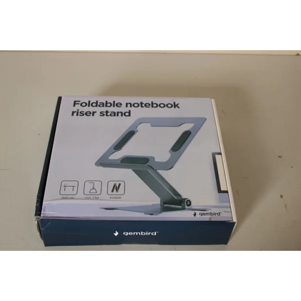 SALE OUT. Gembird NBS-D1-03 foldable notebook riser stand, silver, DAMAGED PACKAGING | Gembird DAMAGED PACKAGING