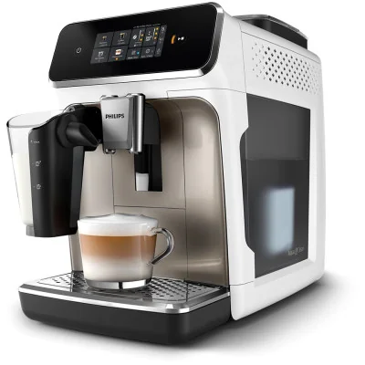 Philips Coffee maker | EP2333/40 | Pump pressure 15 bar | Built-in milk frother | Fully Automatic | 1500 W | White