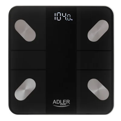 Adler Smart Bathroom Scale | AD 8186b | Maximum weight (capacity) 180 kg | Accuracy 100 g | Body Mass Index (BMI) measuring | Bl