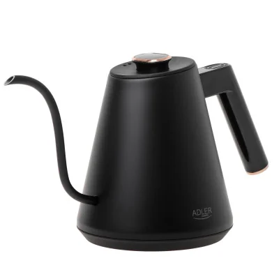 Adler Kettle | AD 1349 | Electric | 1100 W | 1 L | Stainless steel | 360 rotational base | Black/Gold