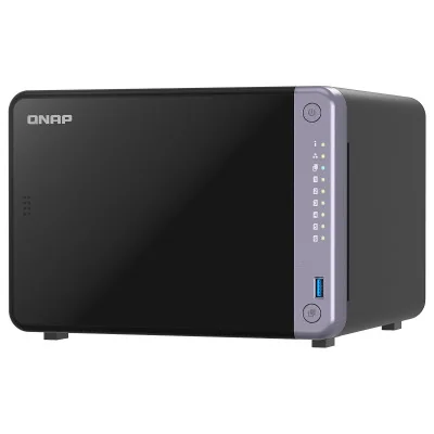 QNAP Cost-effective 6-bay 10GbE NAS | TS-632X-4G | Alpine | AL524 | Processor frequency 2 GHz | 4 GB | DDR4 SODIMM | 120W adapte