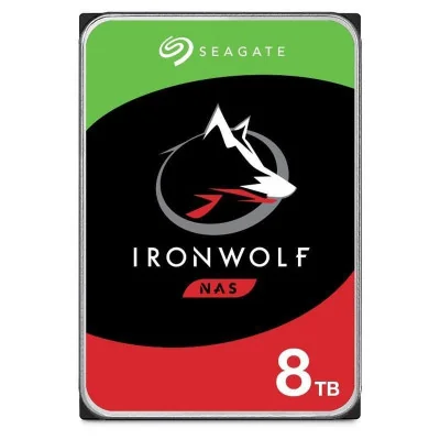 HDD|SEAGATE|IronWolf|8TB|SATA 3.0|256 MB|7200 rpm|Discs/Heads 5/10|3,5"|ST8000VN004