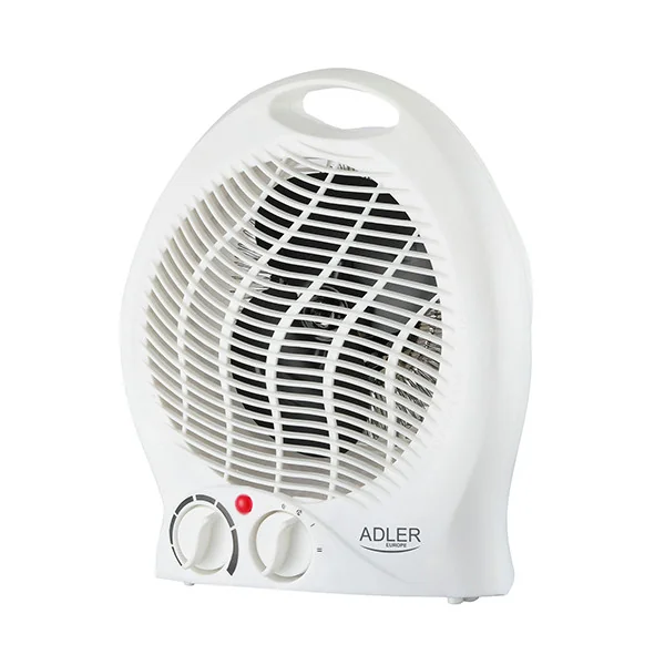 Adler Heater AD 7728 Fan Heater 2000 W Galios lygių skaičius 2 Balta