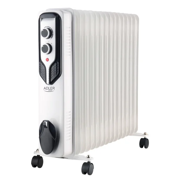 Adler Oil-Filled Radiator AD 7819 Oil Filled Radiator 2500 W Number of power levels 3 White