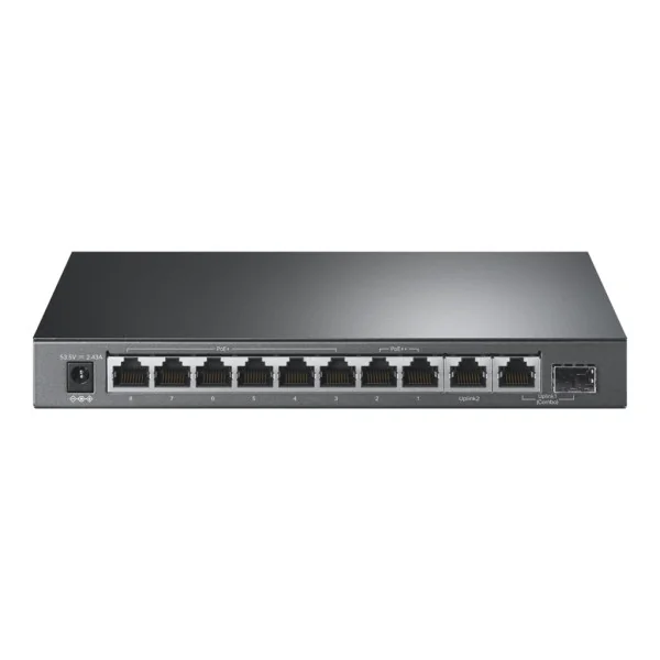 TP-LINK | 10 prievadų Gigabit Desktop Switch su 6 prievadų PoE+ ir 2 prievadų PoE++ | TL-SG1210PP | Nevaldomas | Darbalaukis